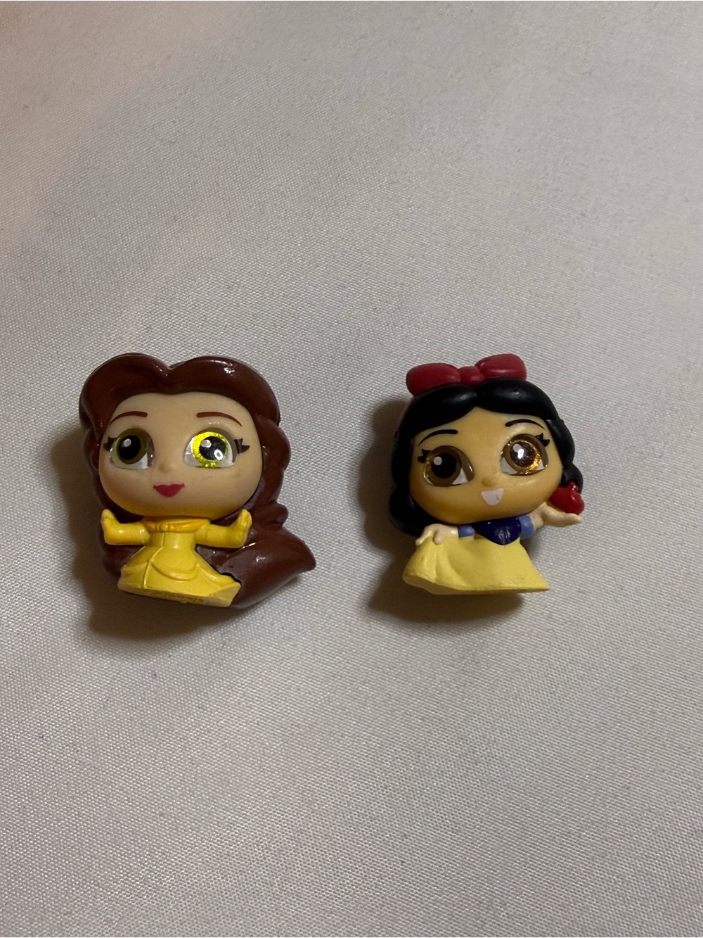 Disney Yellow-Dress Princess Mini Figure Pair - Brown & Black Hair